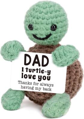 4thfarmes 4thfarmes-t07 Mini Funny Turtle Dad Gifts From Daughter Son Wife Birthday For Dad