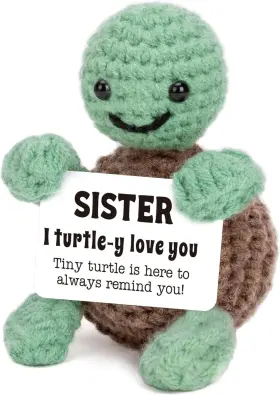 4thfarmes-t11 4thfarmes Mini Funny Turtle Sister Gifts Birthday Soul Friend For Women 4thfarmes-t11 4thfarmes Mini Funny Turtle Sister Gifts Birthday Soul Friend For Women