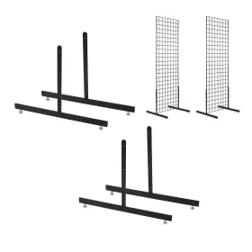 2ftw 7riversart 653587078315 Black Wire Display Legs - 2 Pairs For Use With Any Existing Grid Panels