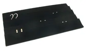 888 Display Usa Inc 750251493914 Earring Tray Black Velvet 45 Pair Travel Insert Pa
