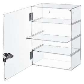 Dcl-4 Acfunique Acrylic Display Case With Lock Key 4 Tier Clear Locking Cabinet