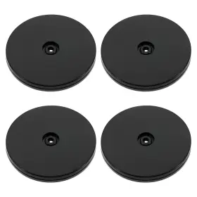 Gwuls02-5 Adyoney 4 Pcs Black 5 Inch Acrylic Lazy Susan Rotating Turntable Organizer Bearings -