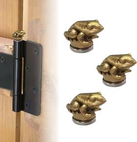 Aelvours 707091725507 Hinge Heads Decorative Topper - Head Home Decoration Faux 3 Frog