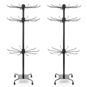 5325qdyz6755 Afcabakila 2 Pcs Jewelry Rack Rotating Stands With Hooks Adjustable Display Ho