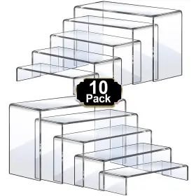 Aheroi 785039239187 Large Acrylic Risers 10 Pcs 2 Set 7 Inch L 8 9 Riser D
