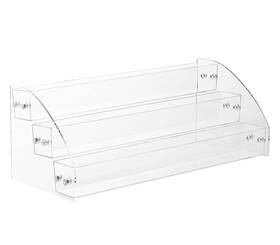 Alnicov Hoy22273 Sunglass Nail Polish Show Holder Acrylic Clear 3 Tiers Transparent