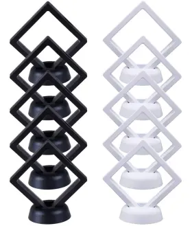 Anekoul 619461739673 10 Pcs Suspended Floating Display Case 2.75 In 3d Co Inch