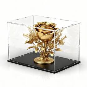 Anmaynice An15 Large Acrylic Display Case Clear Box With Matte Base Dustpr