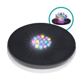 Asente A-19-c 19 Led Color Changing Stand Circular Illuminated Display Pedestal For 3d Cry
