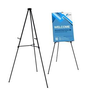 Audio-visual Direct 16102-ph Lightweight Aluminum Telescoping Display Easel 70 Inches Black 1