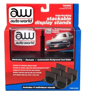 Awdc017 Aw Auto World - Stacking Display Stand 6 Pack 1 64 Black