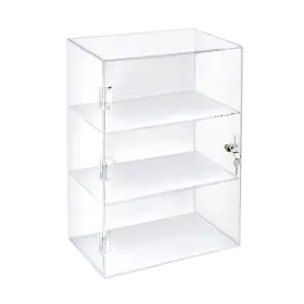 12.375 Azar 255412 Acrylic Lockbox Countertop Display Case With 2 Shelves Inch Wide 12.375 Azar 255412 Acrylic Lockbox Countertop Display Case With 2 Shelves Inch Wide