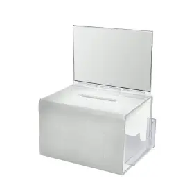 206390 Azar Displays Desk Organizers Lottery Box 14 Inch X 10 Extra Large Acrylic White 206390 Azar Displays Desk Organizers Lottery Box 14 Inch X 10 Extra Large Acrylic White