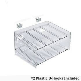 Azar Displays 222482 2-tier 8 Compartment Display Cometic Display.12 Inch W X 8.5 D