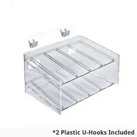Display.12 Azar Displays 222482 2-tier 8 Compartment Display Cometic Inch W X 8.5 D