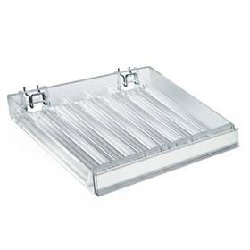 Azar Displays 225506 Six Compartment Nail Polish Tray With Flip Front Pk2