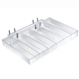 225570 Azar Displays Six Compartment Tray For Pegboard / Slatwall Counter Pk2 225570 Azar Displays Six Compartment Tray For Pegboard / Slatwall Counter Pk2