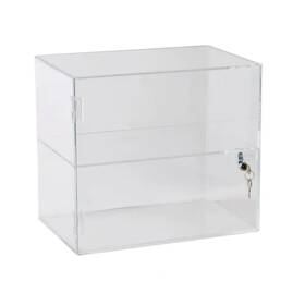Azar Displays 313031240247 Lockbox Countertop Display Case Acrylic Clear