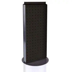 700509-blk Azar Displays Pegboard Two-sided Non Revolving Base Black