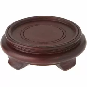 Bards 783751002669 Dark Wood Decorative Base 1.625 Inch H X 4.25 W D 3 Display Diameter