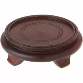 Bards 783751002683 Dark Wood Decorative Base 1.625 Inch H X 5.125 W D 4 Display Diameter
