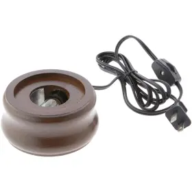 Bb550 Bards Fruitwood Round Lighted Display Base 2 Inch H X 4 W D Pack Of 1