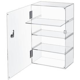 Barydat Si-barydat-j2866 Acrylic Display Case With Lock Key 11.8 X 5.9 18.9 Inch Removable 4 Tier