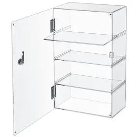 Si-barydat-j2866 Barydat Acrylic Display Case With Lock Key 11.8 X 5.9 18.9 Inch Removable 4 Tier