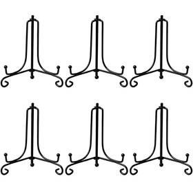 Betterjonny 750319032475 6 Pack 8 Inch Iron Display Stand Upgraded Anti-slip Plate St