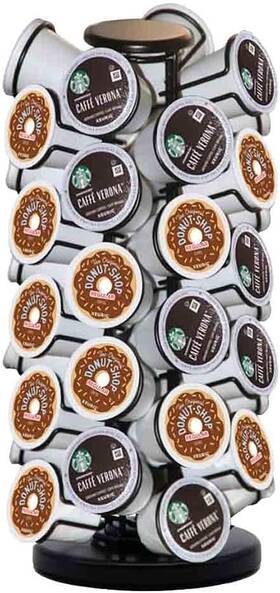 Blacksmith Family 16800040-1 40 Pod K Cup Holder Coffee Organizer Carousel Stand 360 Rotating Black