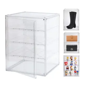 Bohoidee 619107562207 3x-large 4 Tiers 17.7 Inch X13 Acrylic Display Case With 3 Division Boards C