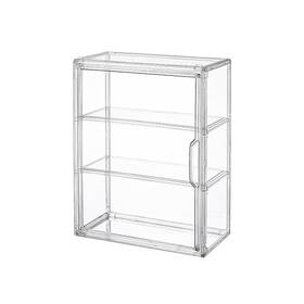 Bohoidee 868-a 3 Tiers Clear Display Case For Figures Acrylic Storage Organizers Box With M