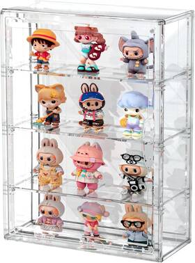 Bohoidee Boho822 4-tier Acrylic Display Case For Action Figures And Collectibles Storage Box
