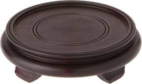 Brand 711181280784 Dark Wood Decorative Base 1.875 Inch H X 6.75 W D 5.5 Display Diameter