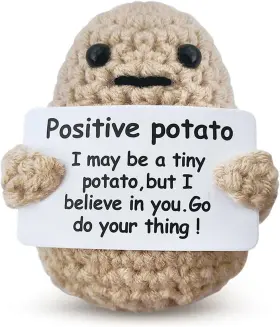 Airevesket-054 Brand Airevesket Mini Funny Positive Potato Cute Wool Knitted