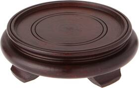 Brand Bb66-0004b Dark Wood Decorative Base 1.625 Inch H X 5.875 W D 4.5 Display Diameter