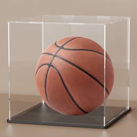 Branded Jac11 Acrylic Display Case 11x11x11 Inch Cube Matte Black Base