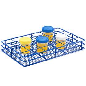 Brightrow Xan-brightrow-0189 Urine Sample Collection Storage Rack 24 Slots Stainless Steel Wire Mesh Baske