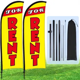 Bo-buryeah-3280 Buryeah 2 Sets For Rent Feather Flag Kit 7 X 5.4 Ft Banner Bulk Bo-buryeah-3280 Buryeah 2 Sets For Rent Feather Flag Kit 7 X 5.4 Ft Banner Bulk