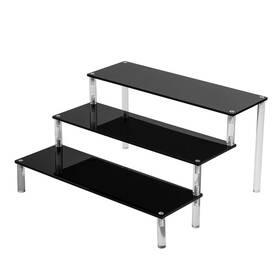 Bycy 745678544189 Black Acrylic Display Stand Perfume 3 Tier Desserts Holde