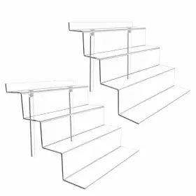 Bycy 745678545032 Display Stand 4 Tier Black Riser 2 Pack Displays Perfume Organizers T Bycy 745678545032 Display Stand 4 Tier Black Riser 2 Pack Displays Perfume Organizers T