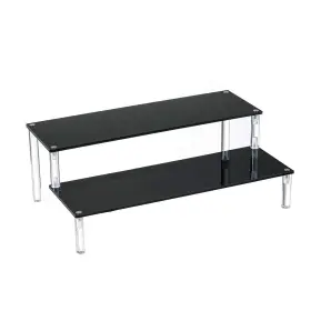 Ds-3tc Bycy Acrylic Black 2-tier Riser Display Shelf For Figures Desserts Holder C
