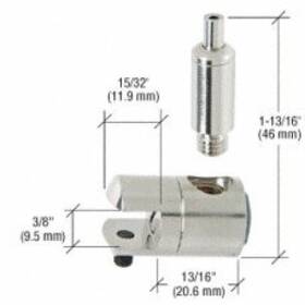 C.r. Laurence Y01cr C.r. Crl Single Sided Connector With Tensioner For 3/8 Inch Glass