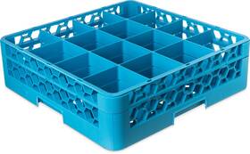Carlisle Foodservice Products Rg16-114 Opticlean Glass Rack 16 Compartments With 1 Ext