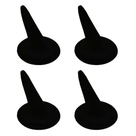 Cchude 632016599430 4 Pcs Black Velvet Finger Ring Display Stand Cone Holder Rack Jewelry Ho