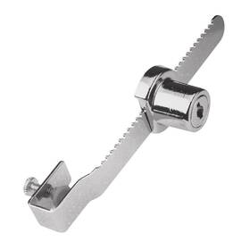 Chh 186453 Window Key Glass Showcase Display Lock - Cabinet Ratchet Chrome Plated Steel
