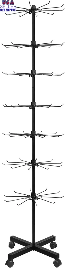 Chunful 726084044302 Retail Display Stand 7 Tier Spinner Rack Hats Jewelry Keychain Craft Chunful 726084044302 Retail Display Stand 7 Tier Spinner Rack Hats Jewelry Keychain Craft