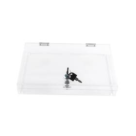 Ciaoher Alb-r-002 Acrylic Locking Display Box With Two Keys Clear Countertop Rectangul