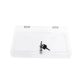 Alb-r-002 Ciaoher Acrylic Locking Display Box With Two Keys Clear Countertop Rectangul Alb-r-002 Ciaoher Acrylic Locking Display Box With Two Keys Clear Countertop Rectangul