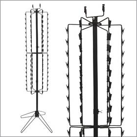 Clip Strip Cssr-108-bk Free Standing Spinner Retail Display Rack Corp 68.5 Inch H 108 Total Black